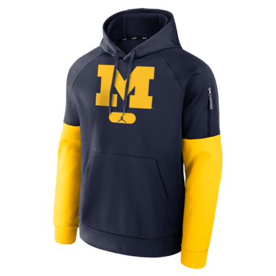 Medium Nike Michigan Wolverines Dri-Fit V shops Neck Pullover Black Yellow NCAA Mediu